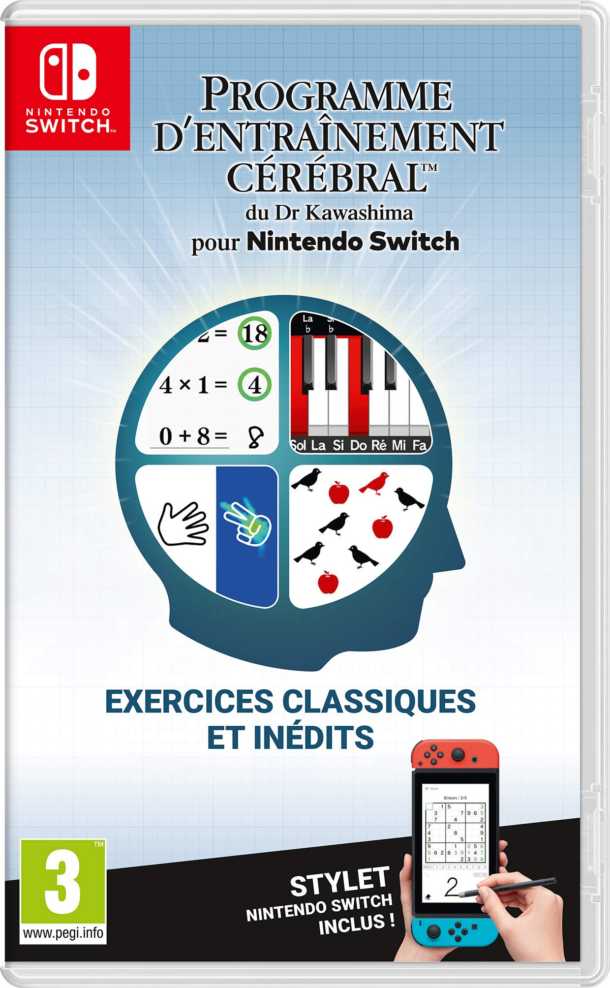 Dr. Kawashimas Gehirntrainingsprogramm fr Switch - Stylus inklusive