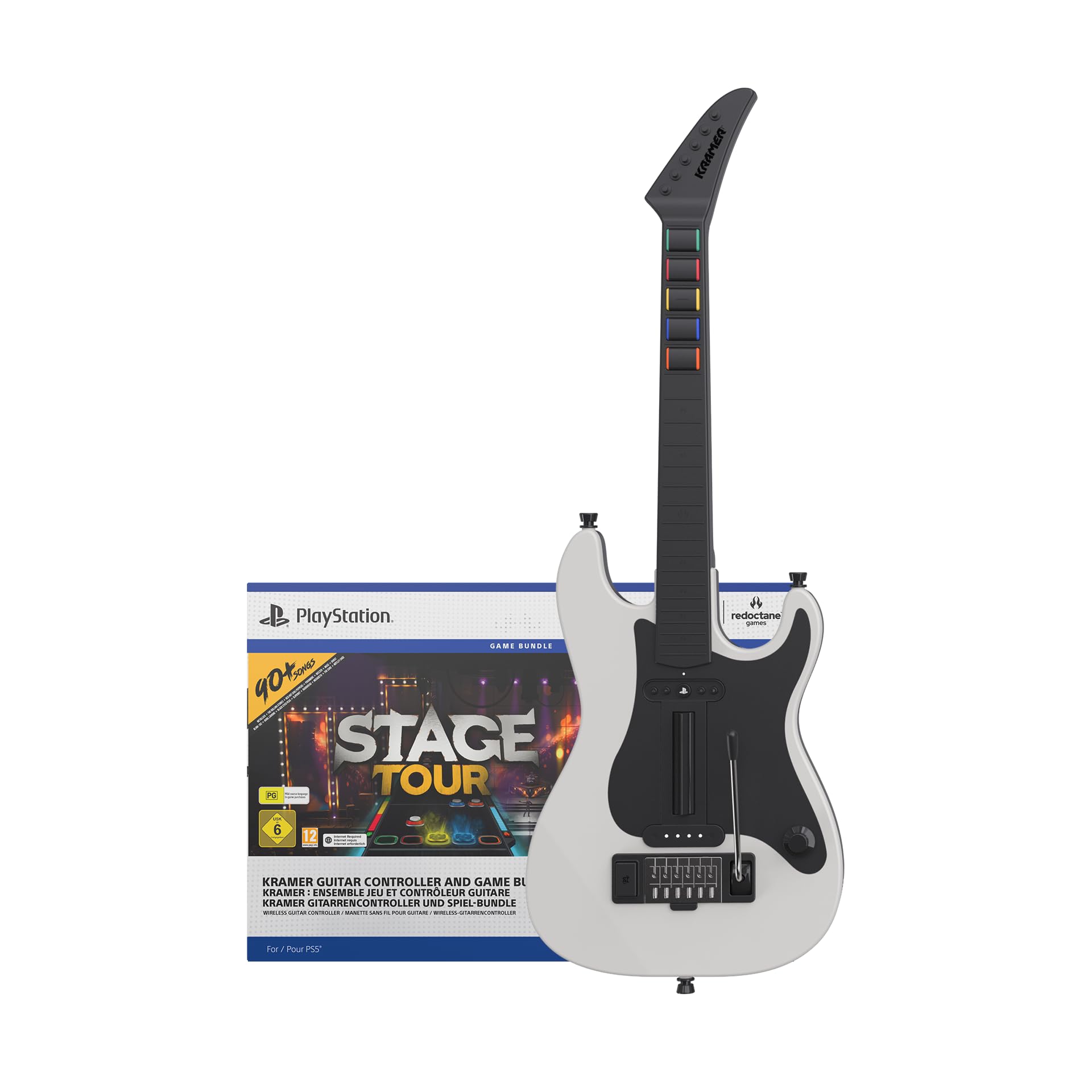 Stage Tour Game + Kramer Guitar Controller Bundle for PlayStation 5 (Physical Disc)