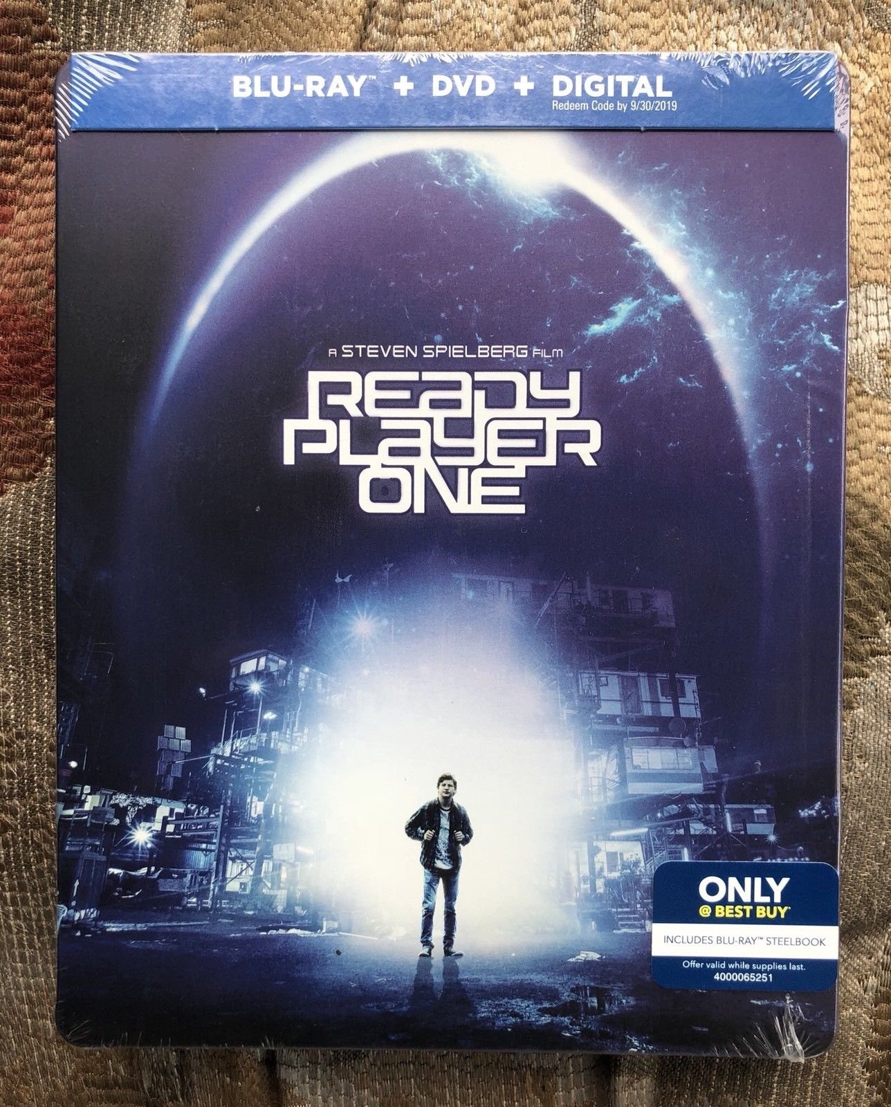 READY PLAYER ONE Blu-ray+DVD+Digital STEELBOOK Combo LIMITED EDITION