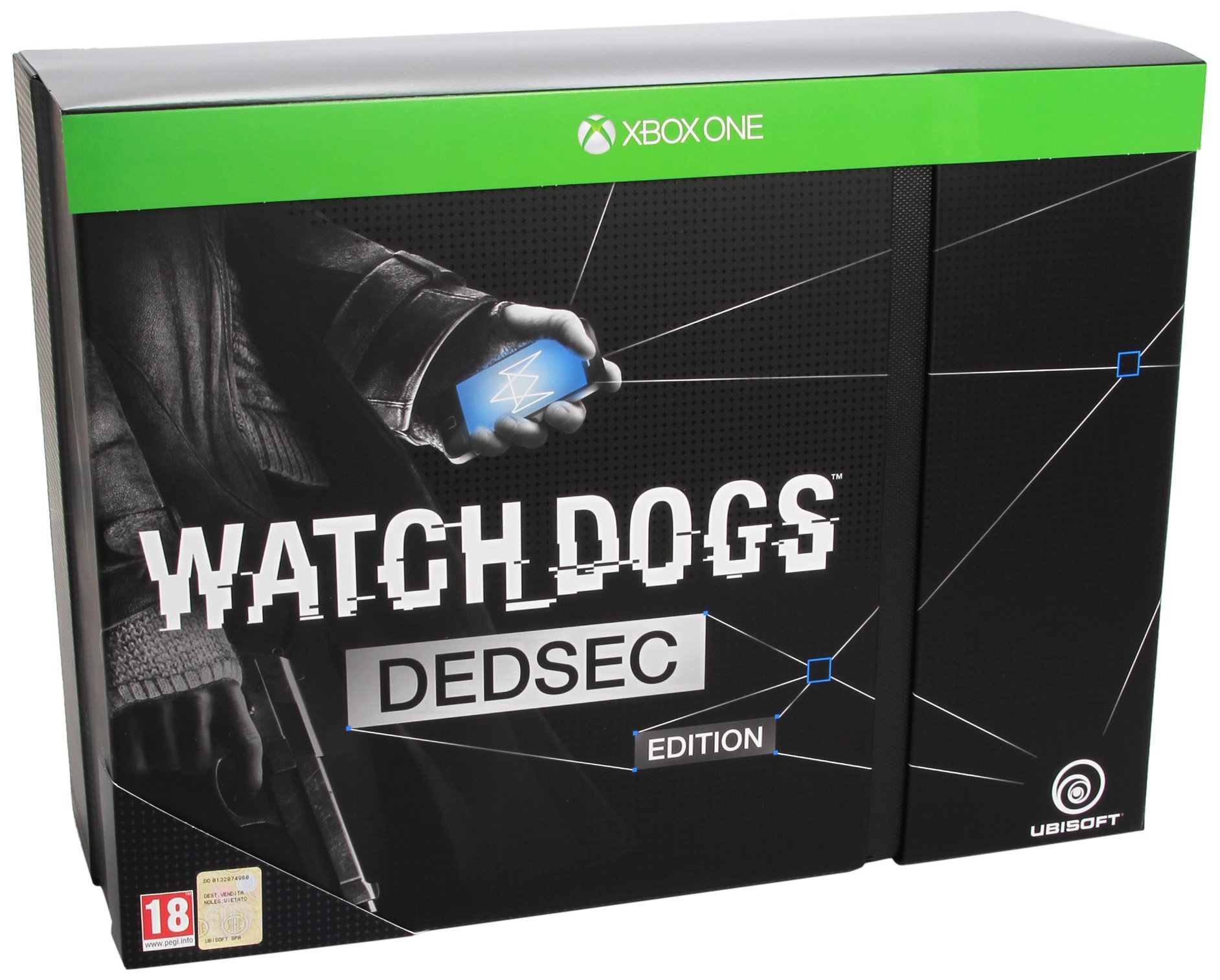 Watch Dogs [DEDSEC_Edition, Sammler Box, Karte von Chicago, Figur, Artbook, Augmented reality Karte, Steelbook, 3 Plaketen, Sountrack, IT Import]