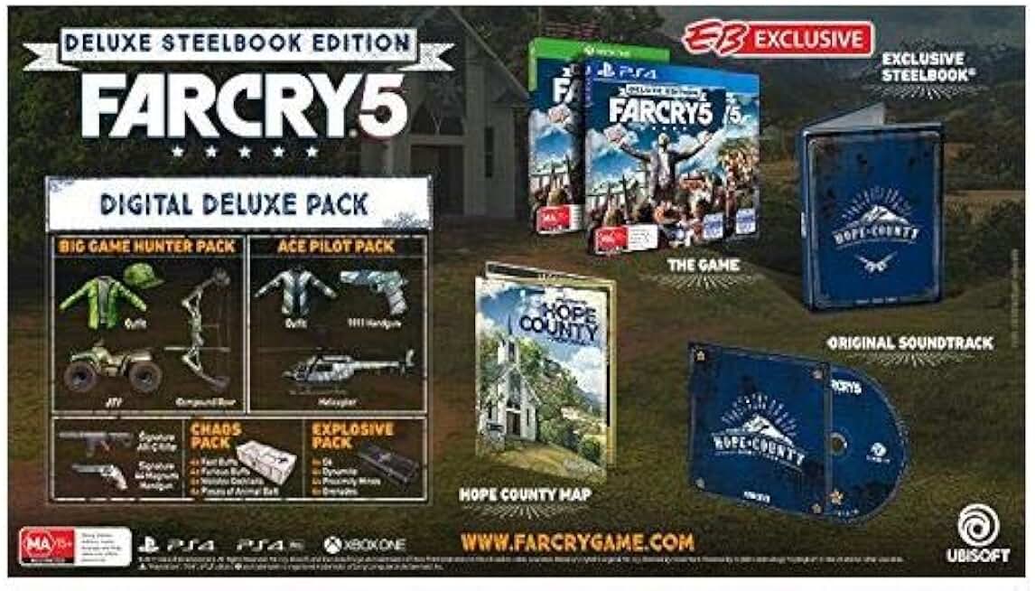 Far Cry 5 [Deluxe Edition, inkl. Soundtrack & Karte]