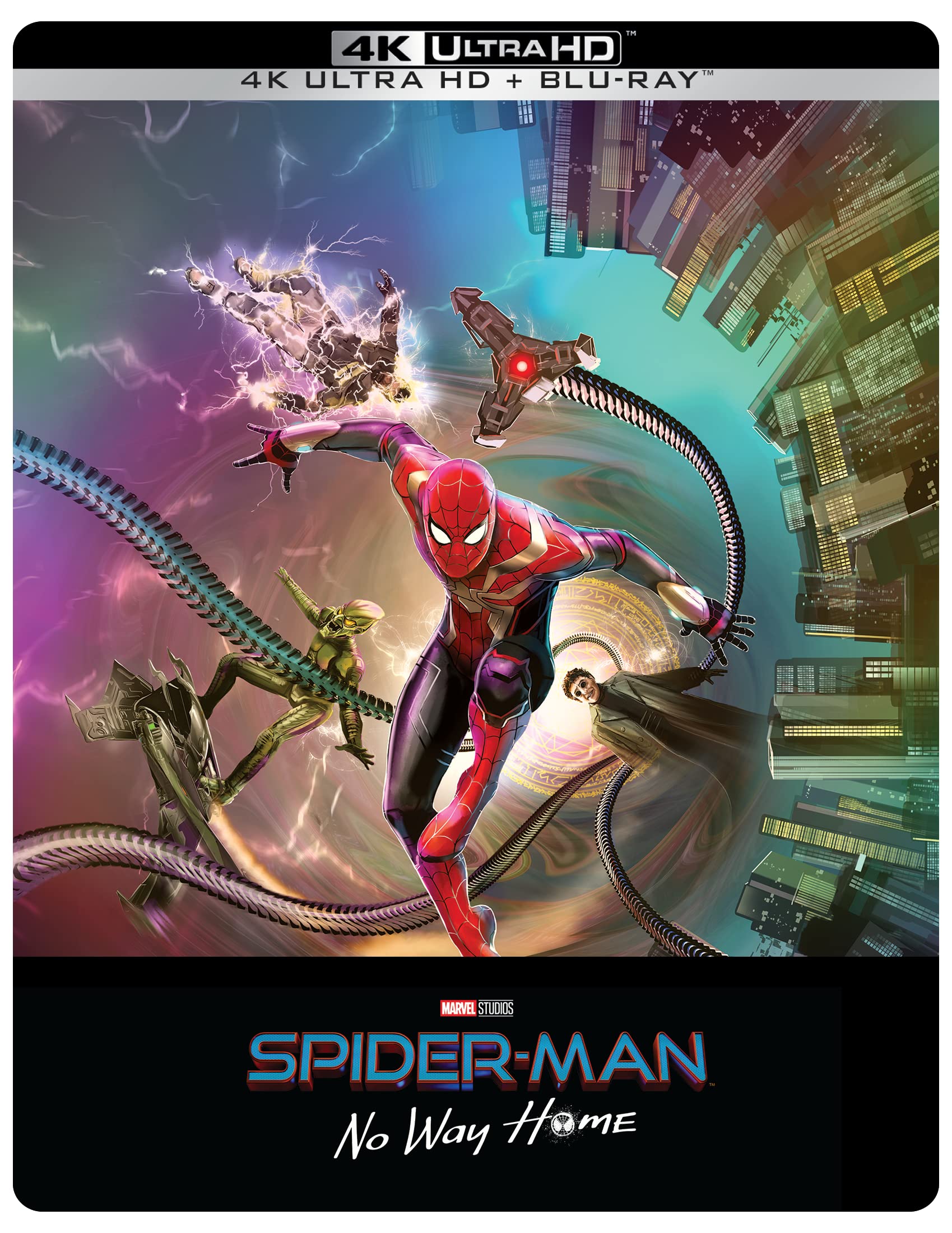 Spider-Man : No Way Home [Édition Limitée Exclusive Amazon.FR boîtier SteelBook Pop Art-4K Ultra HD + Blu-Ray] [FR Import]