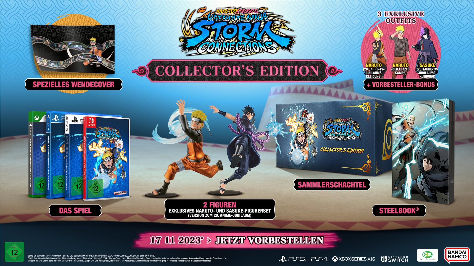 NARUTO X BORUTO Ultimate Ninja STORM CONNECTIONS [Inkl. 2 Figuren ,Sammlerschachtel Steelbook]