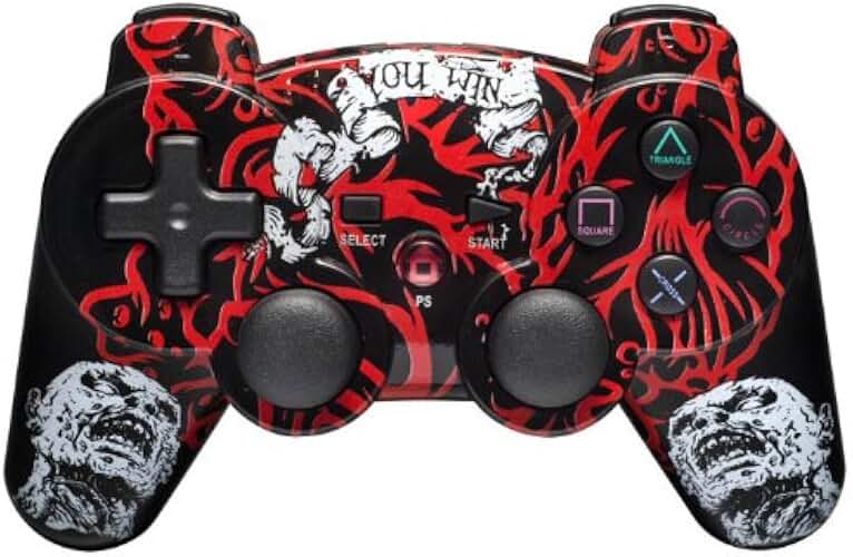 PS3 Controller Wireless ZOMBIE Limited PC kompatibel (5 versch. Motive)