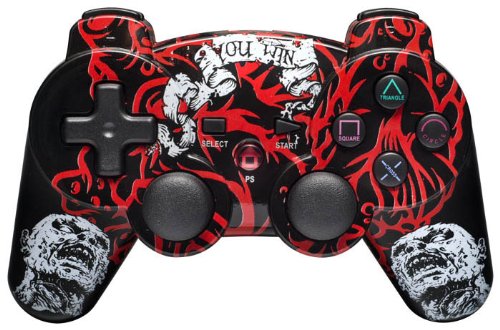 PS3 Controller Wireless ZOMBIE Limited PC kompatibel (5 versch. Motive)