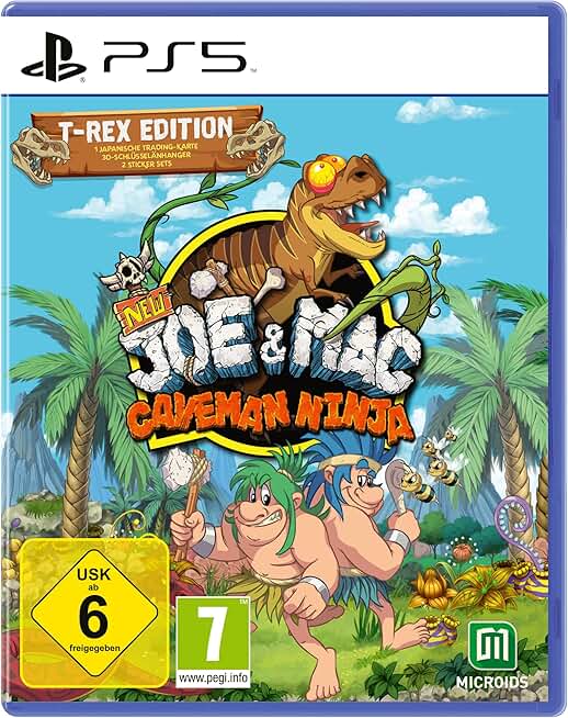 New Joe & Mac: Caveman Ninja - T-Rex Edition