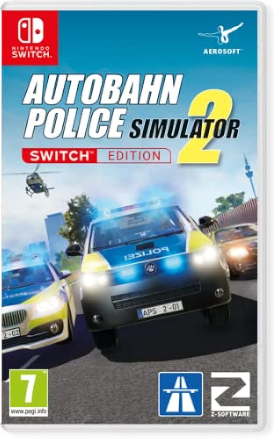 Aerosoft Autobahn Police Simulator 2 – Nintendo Switch Edition | Realistische Polizei-Simulation mit Open World, Karrieremodus & dynamischen Einsätzen (Mehrsprachig, Englische Box-Version)