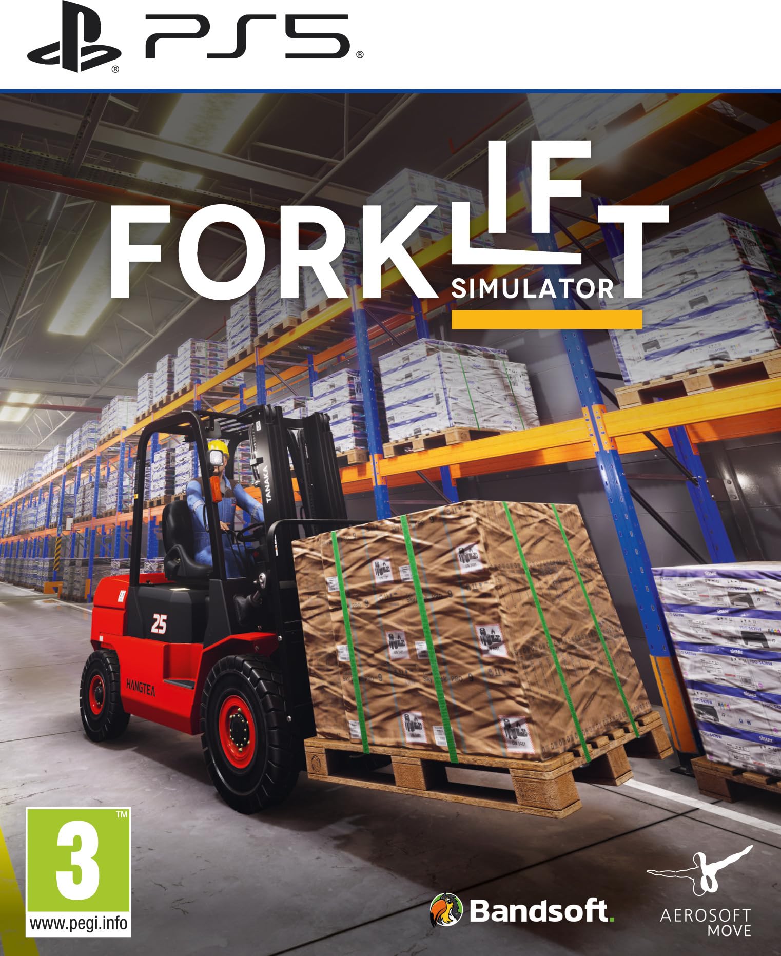 Aerosoft Forklift Simulator – PS5 Spiel | Realistische Logistik- & Fahrzeug-Simulation mit Karrieremodus & Endlos-Missionen | Gabelstapler Simulator