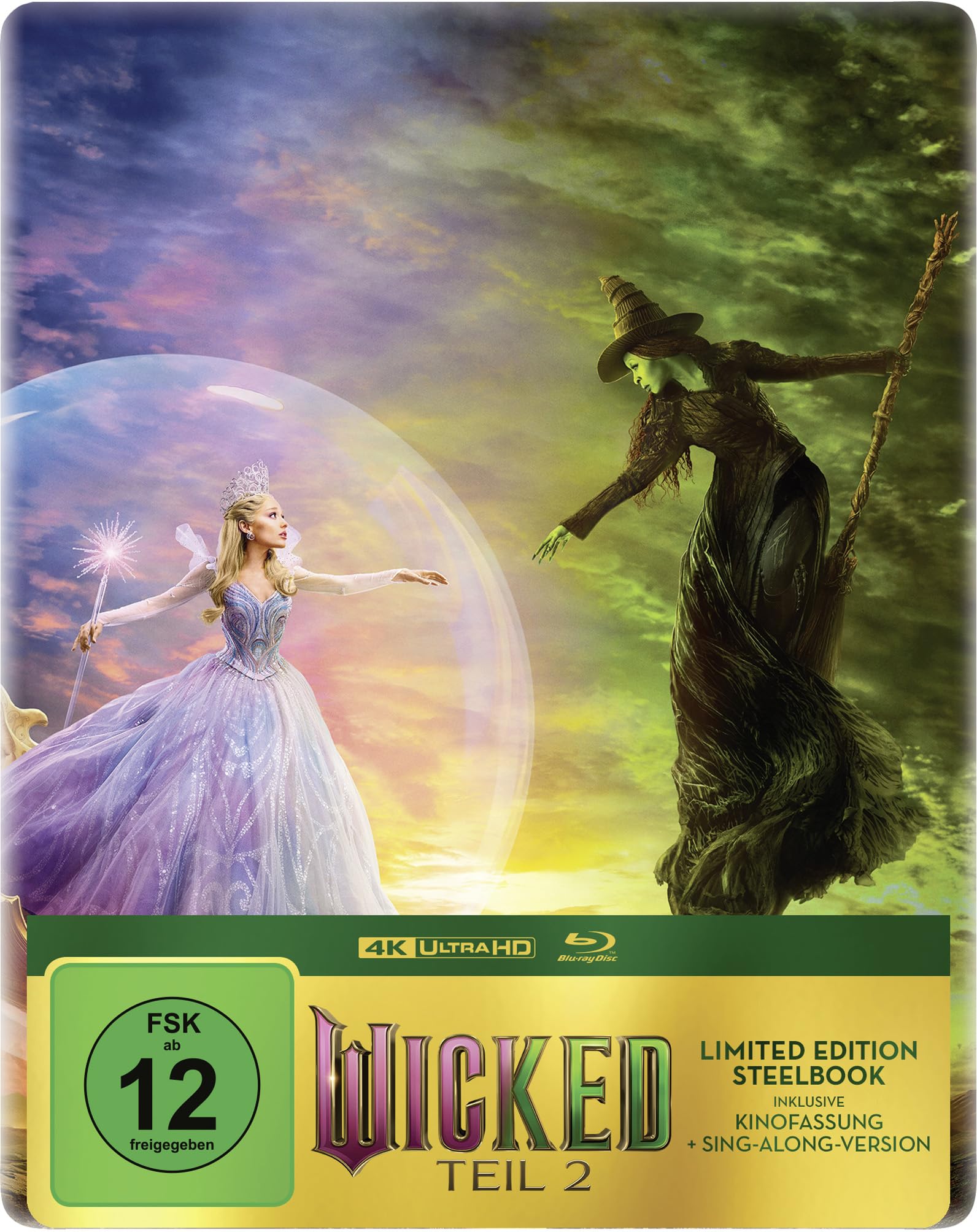 Wicked: Teil 2 (Limitiertes Steelbook A, 4K-UHD, Blu-ray)
