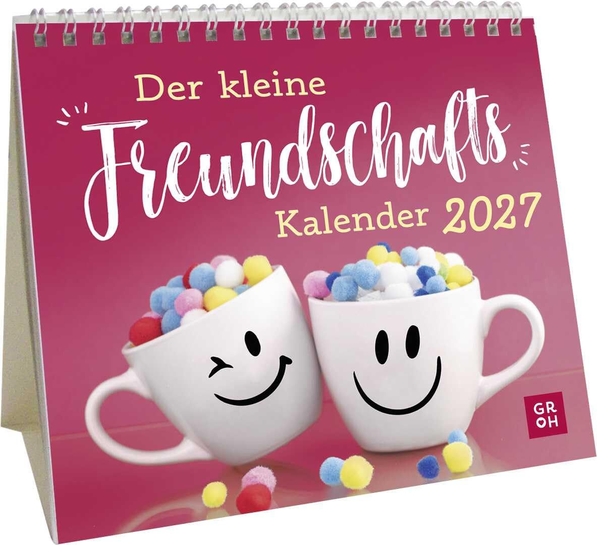 Mini-Kalender 2027: Der kleine Freundschaftskalender: Mini-Monatskalender. Kleiner Tischkalender zum Aufstellen mit Monatskalendarium