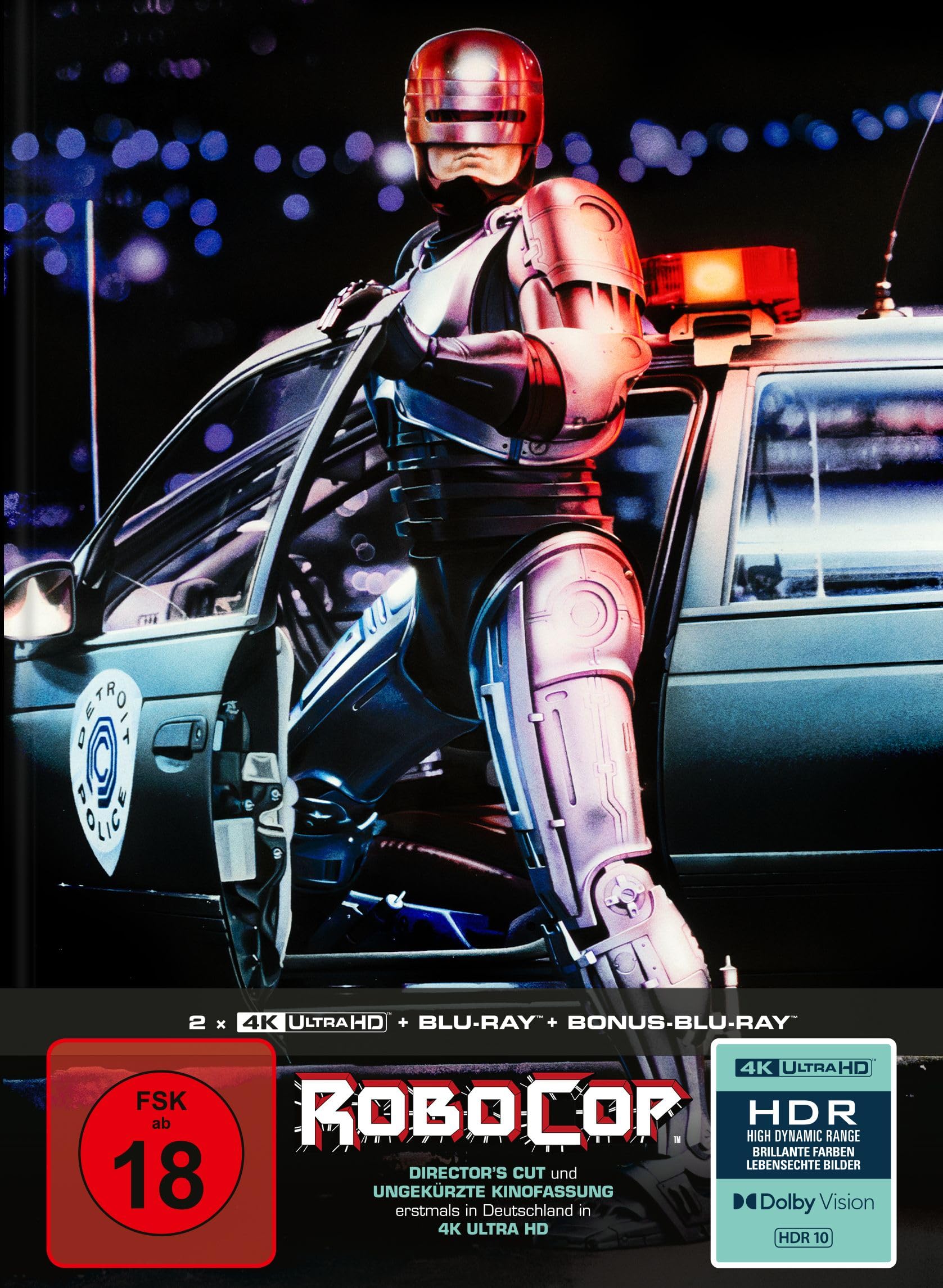 RoboCop - 4-Disc Limited Collector's Edition im Mediabook (Director's Cut) (2 x UHD-Blu-ray + Blu-ray + Bonus-Blu-ray)
