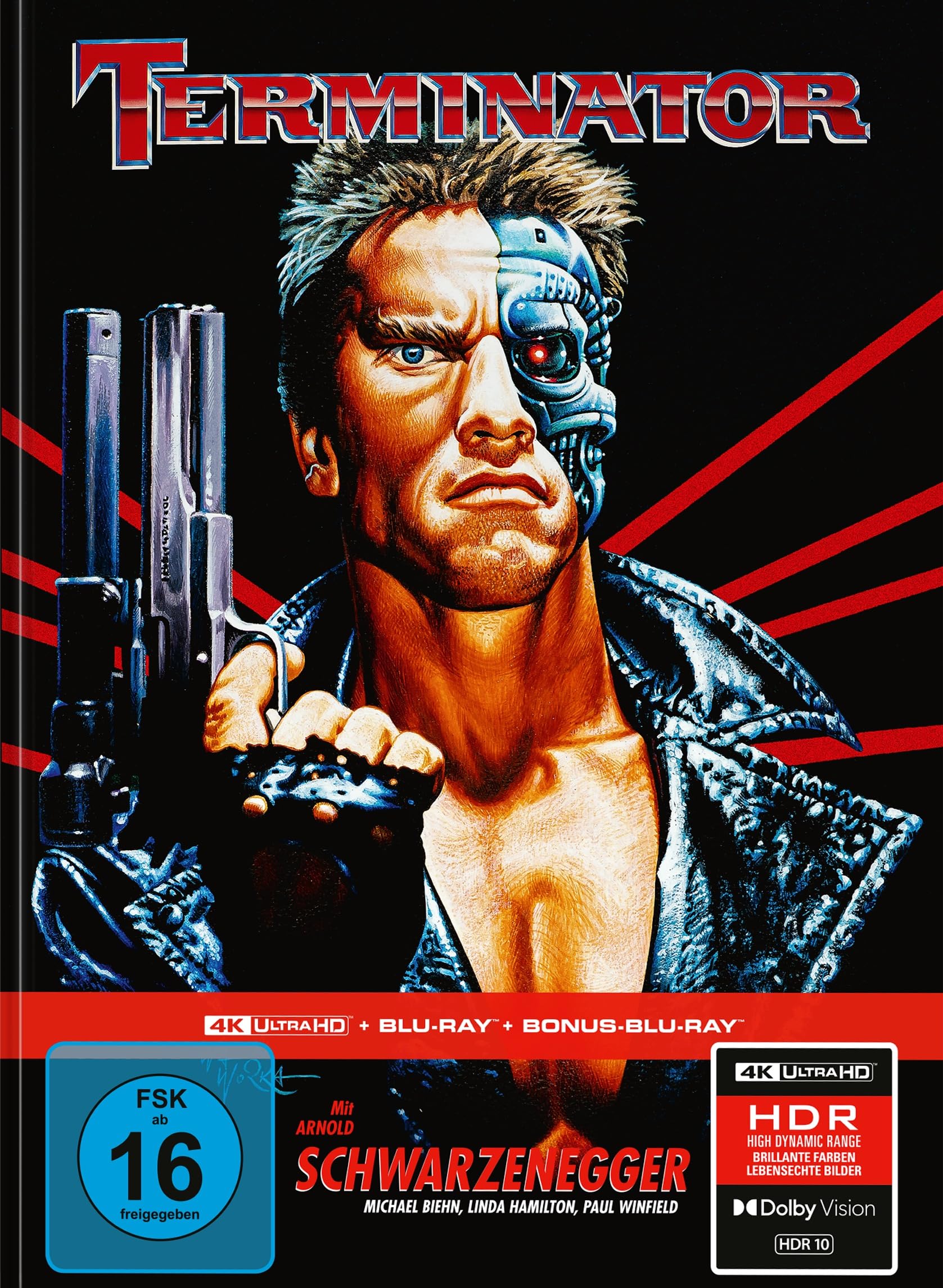 Terminator - Limitiertes 3-Disc-Mediabook – Cover B (4K Ultra HD + Blu-ray + Bonus-Blu-ray)