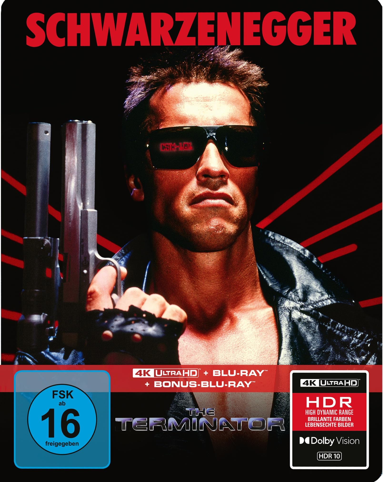 Terminator - Limitiertes 3-Disc-SteelBook® – Cover A (4K Ultra HD + Blu-ray + Bonus-Blu-ray)