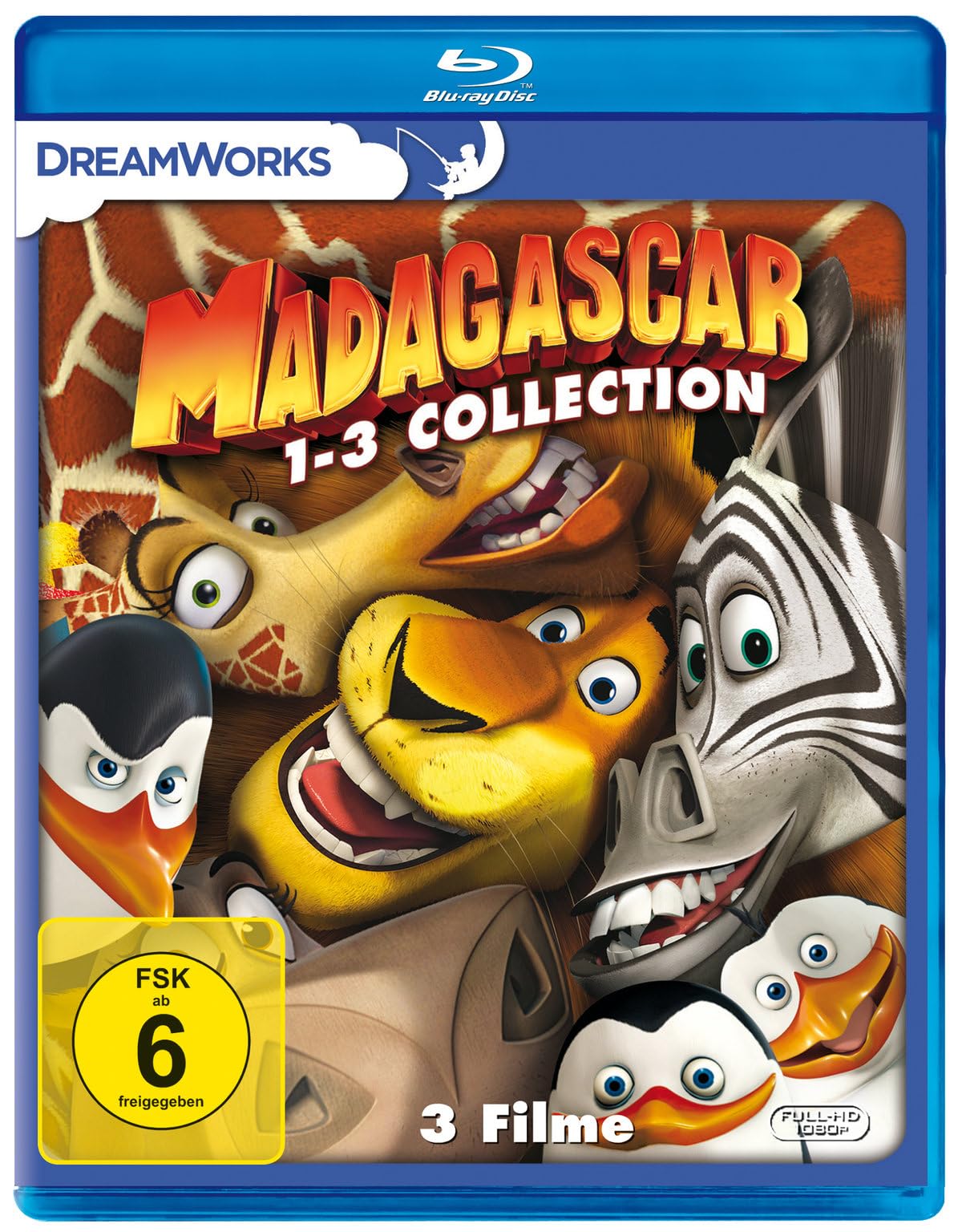 Madagascar 1-3 [Blu-ray]