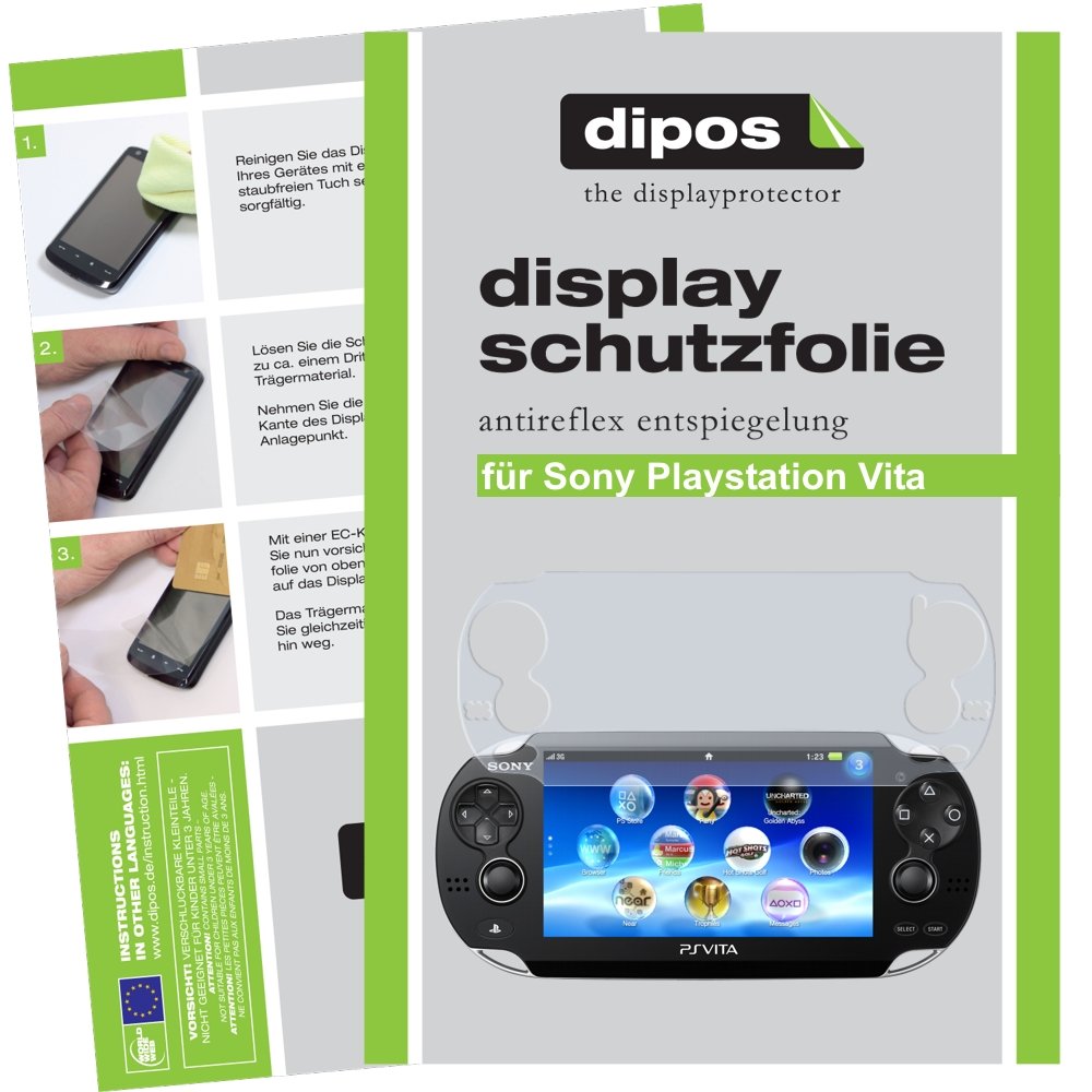 dipos 2x Displayschutzfolie matt für Sony Playstation Vita