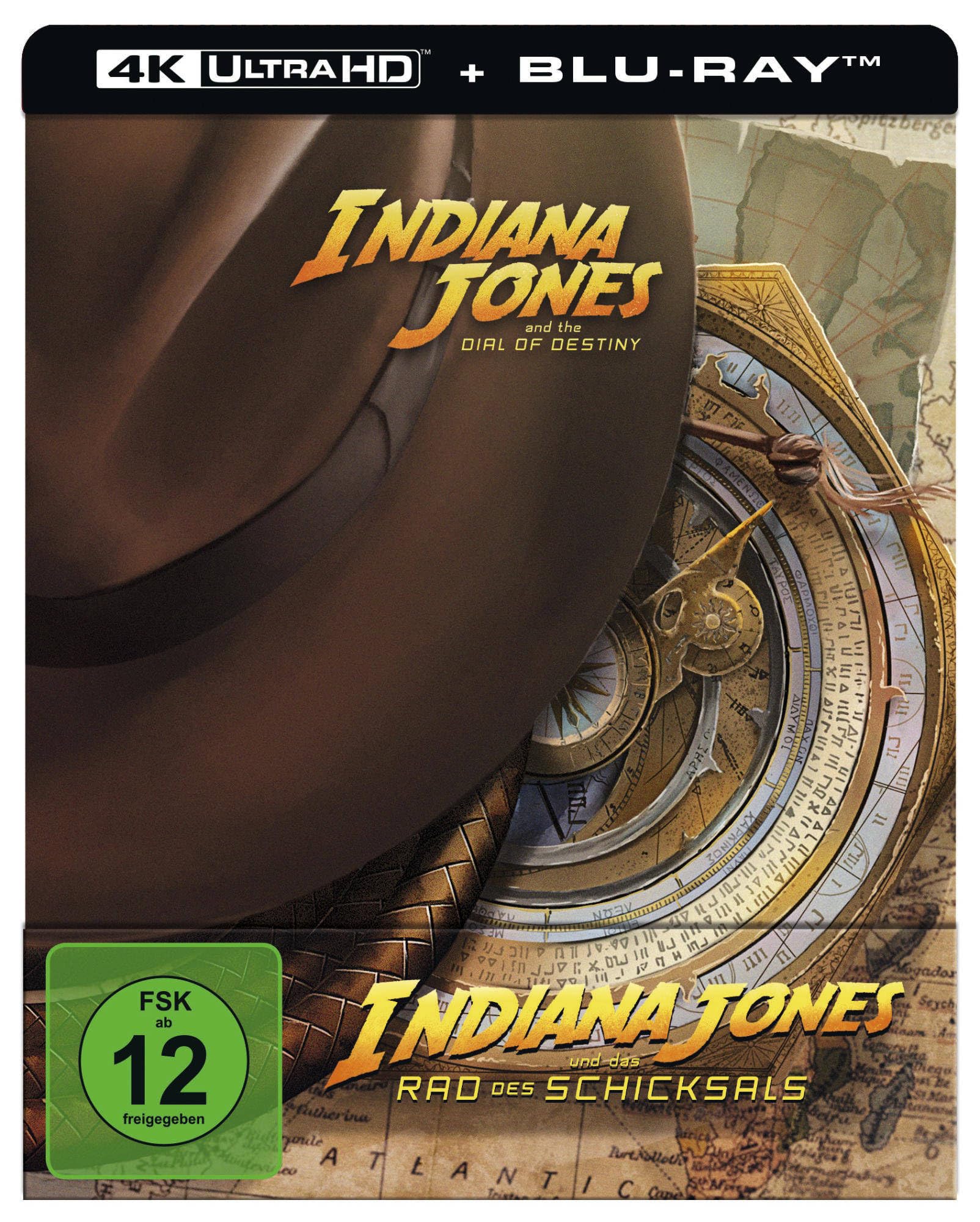 Indiana Jones und das Rad des Schicksals UHD BD (Lim. Steelbook): 4K Ultra HD Blu-ray + Blu-ray / Steelbook