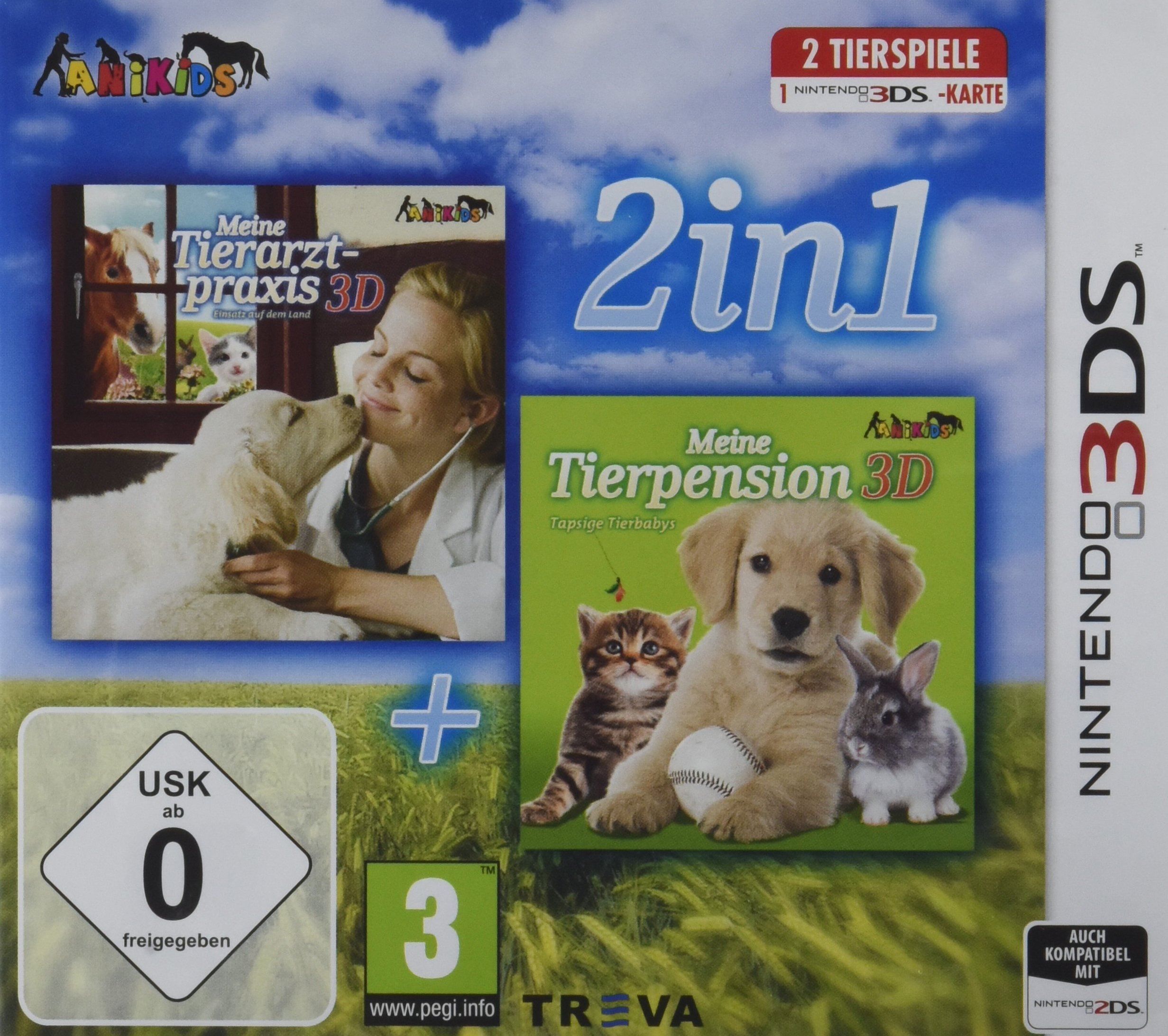 2 in 1: Meine Tierpension 3D: Tapsige Tierbabys + Meine Tierarztpraxis 3D: Einsatz auf dem Land