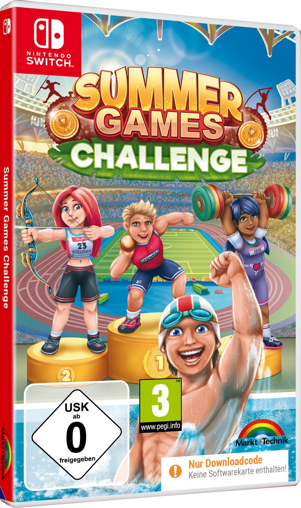 SUMMER GAMES CHALLENGE - 14 Sportarten - Sport Spiele für Switch