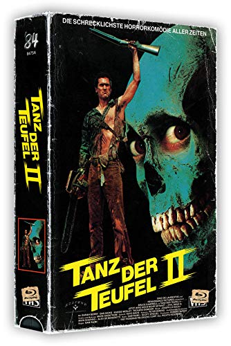 Tanz der Teufel 2 - 3-Disc VHS-Box mit Poster - Cover A - Uncut (4K Ultra HD) (+ Blu-ray 2D) (+ Bonus-Blu-ray)