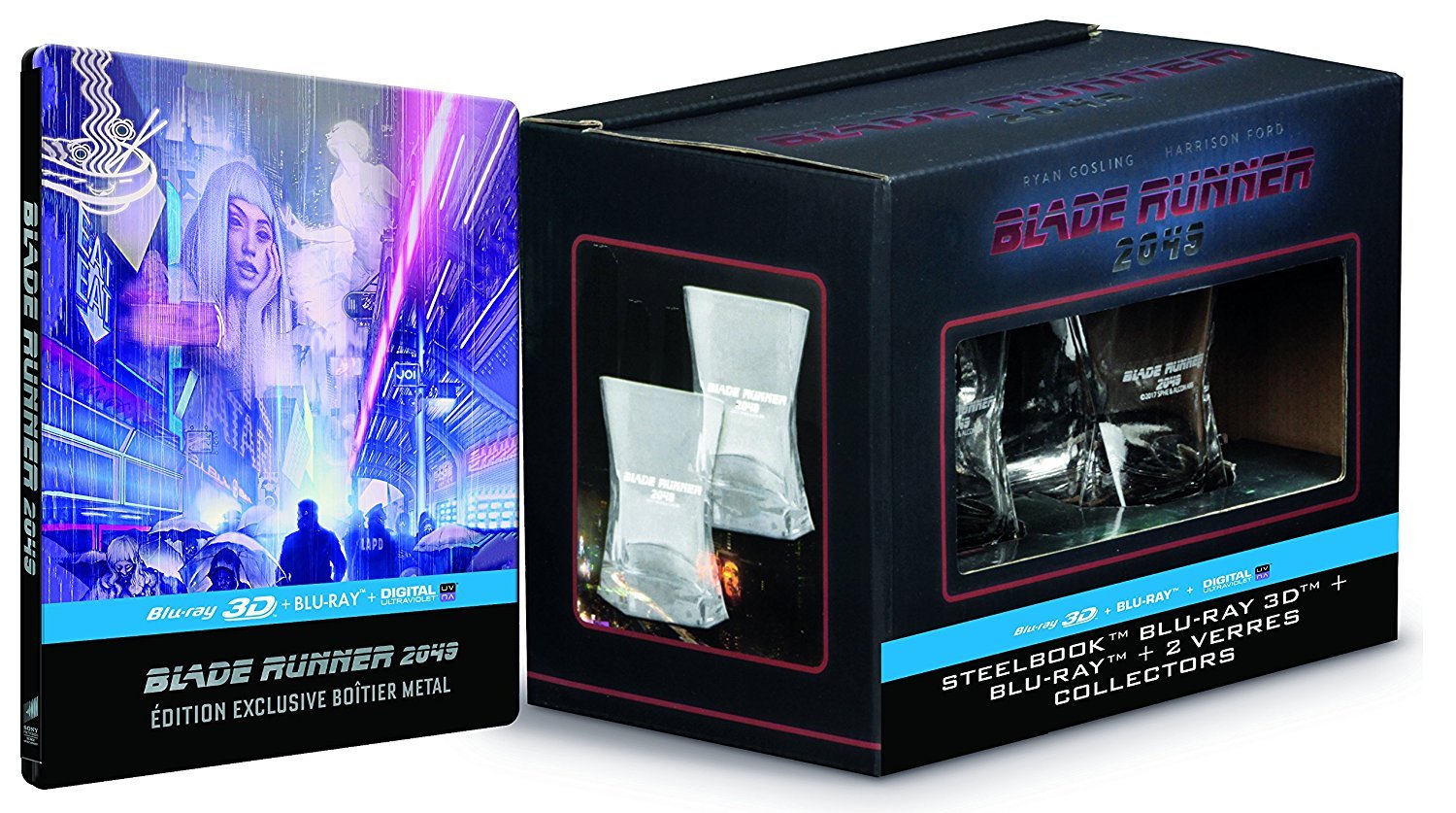 BLADE RUNNER 2049 - Exklusiv 3D Collectors Box inkl. Mondo Steelbook + 2 Whiskeygläser / 3D Blu-ray + 2D Blu-ray Limited Edition - Blu-ray