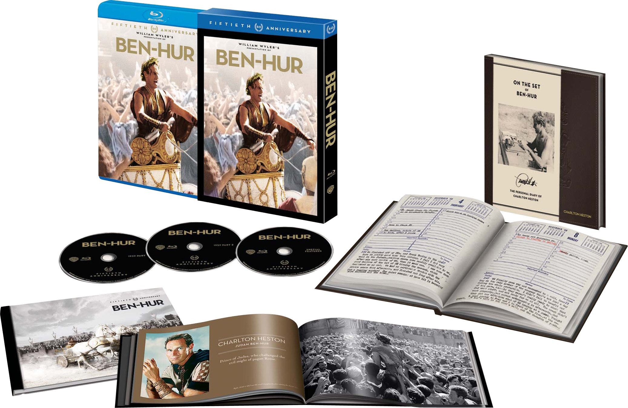 ベン・ハー　製作50周年記念　アルティメット・コレクターズ・エディション(3枚組)【初回限定生産】 [Blu-ray]