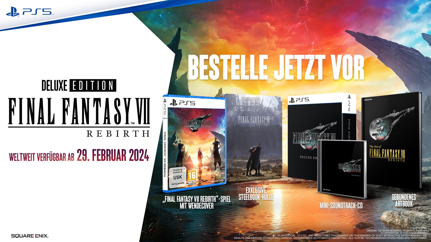 Final Fantasy VII Rebirth [Deluxe Edition, inkl. Steelbook, Soundtrack & Artbook]