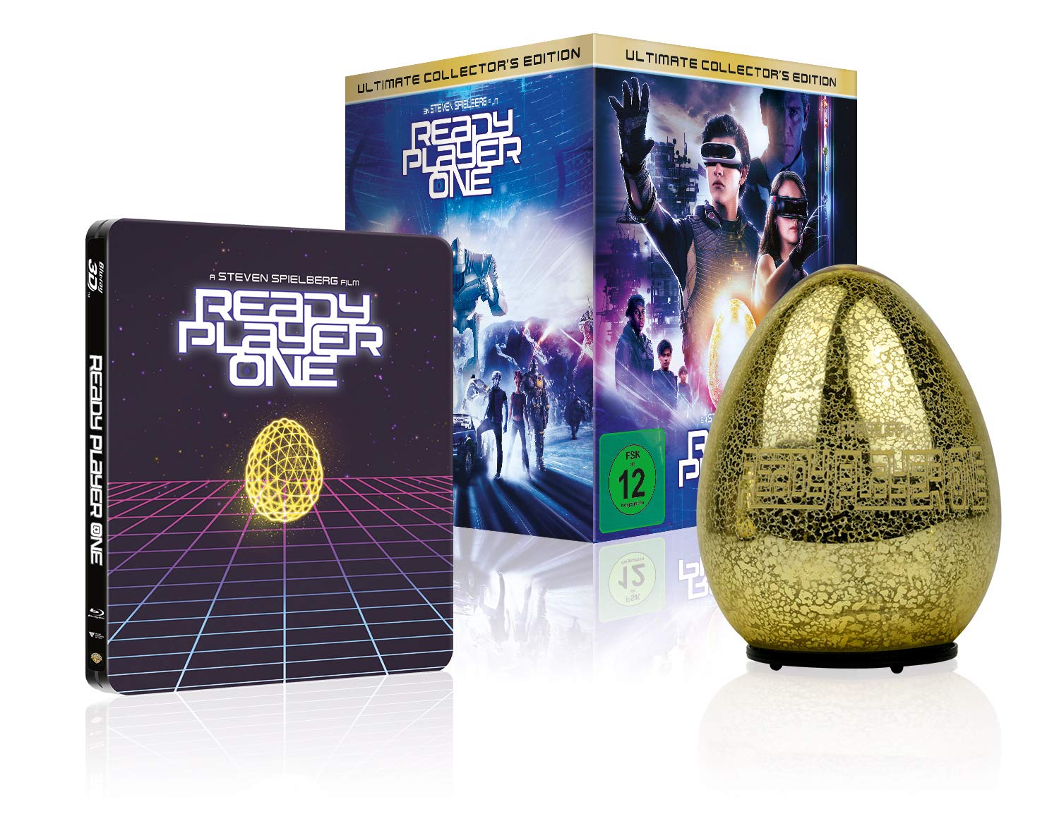 Ready Player One Ultimate Collector’s Edition (Steelbook + leuchtendes Easter Egg aus Glas) (exklusiv bei Amazon.de) [Limited Collector's Edition] [Blu-ray]
