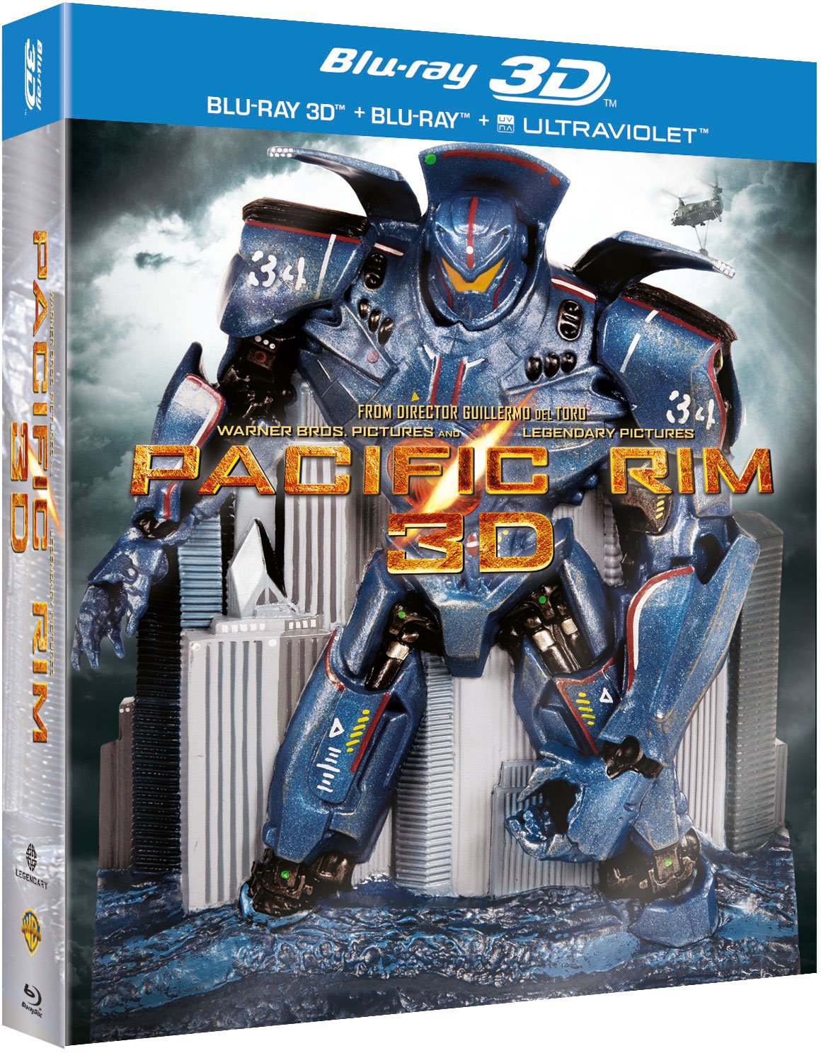3 Blu-Ray Box Set " Pacific Rim " 3D Limited Edition Robot Pack