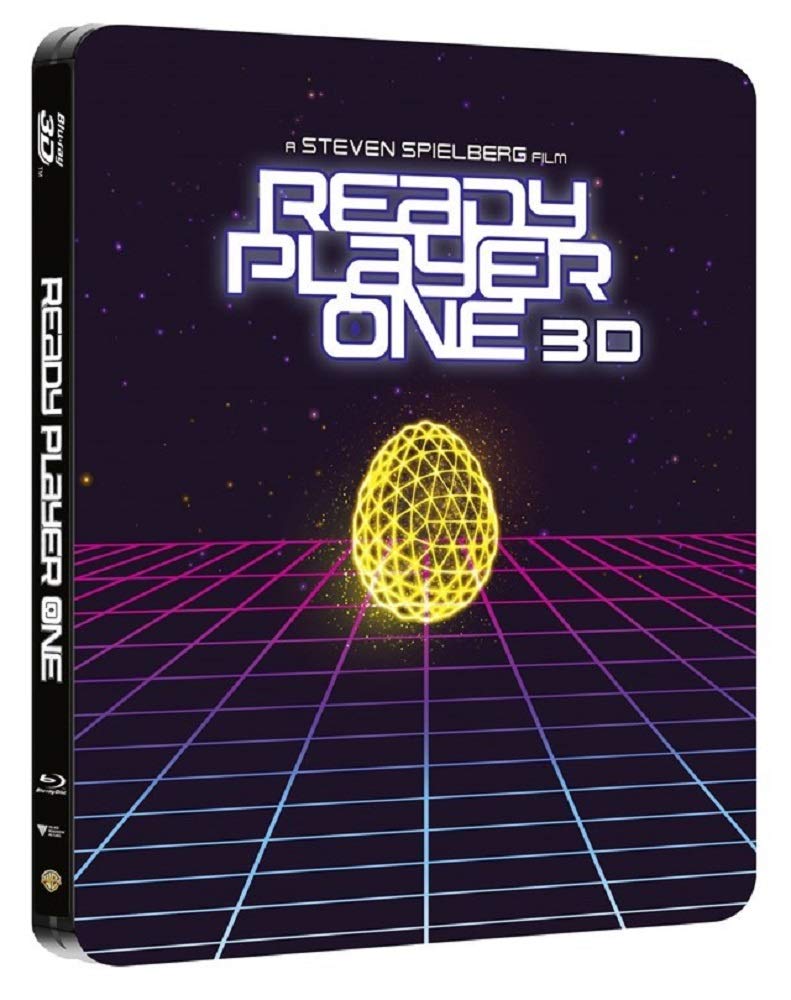 Ready Player One 3D Limited Edition Steelbook / Import / Includes 2D Blu Ray / Region Free Blu Ray