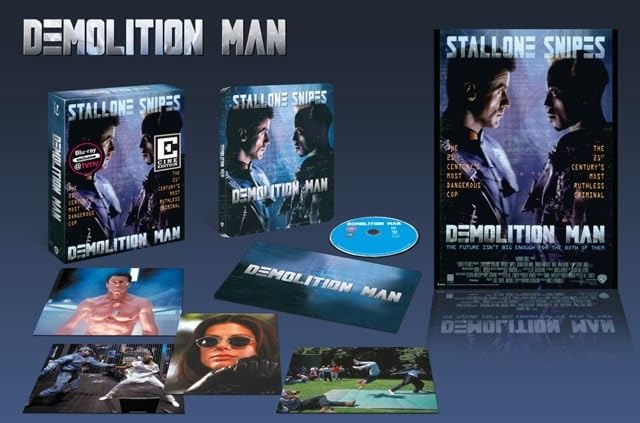 Demolition Man - Exklusiv Full-Slip Hochglanz Hardbox Edition mit Poster, Booklet and Art-Cards Blu-ray (100 Jahre Warner Bros)