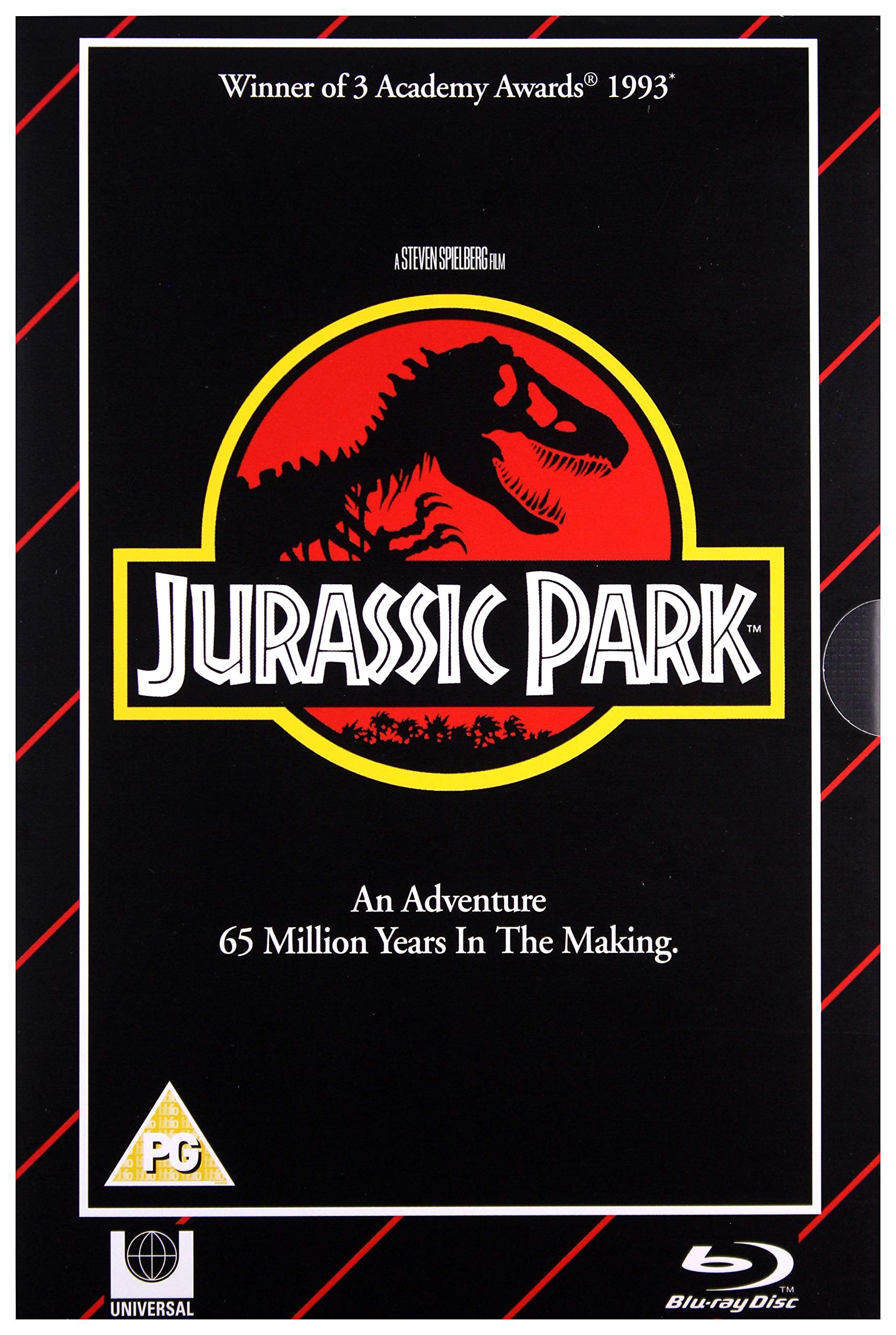 Jurassic Park Limited Edition Blu Ray / VHS Packaging Edition / Import / Includes DVD+Region Free Blu Ray