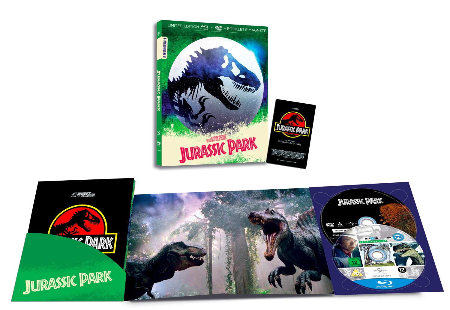 Jurassic Park (Br+Dv) [Region Free] [Blu-ray]