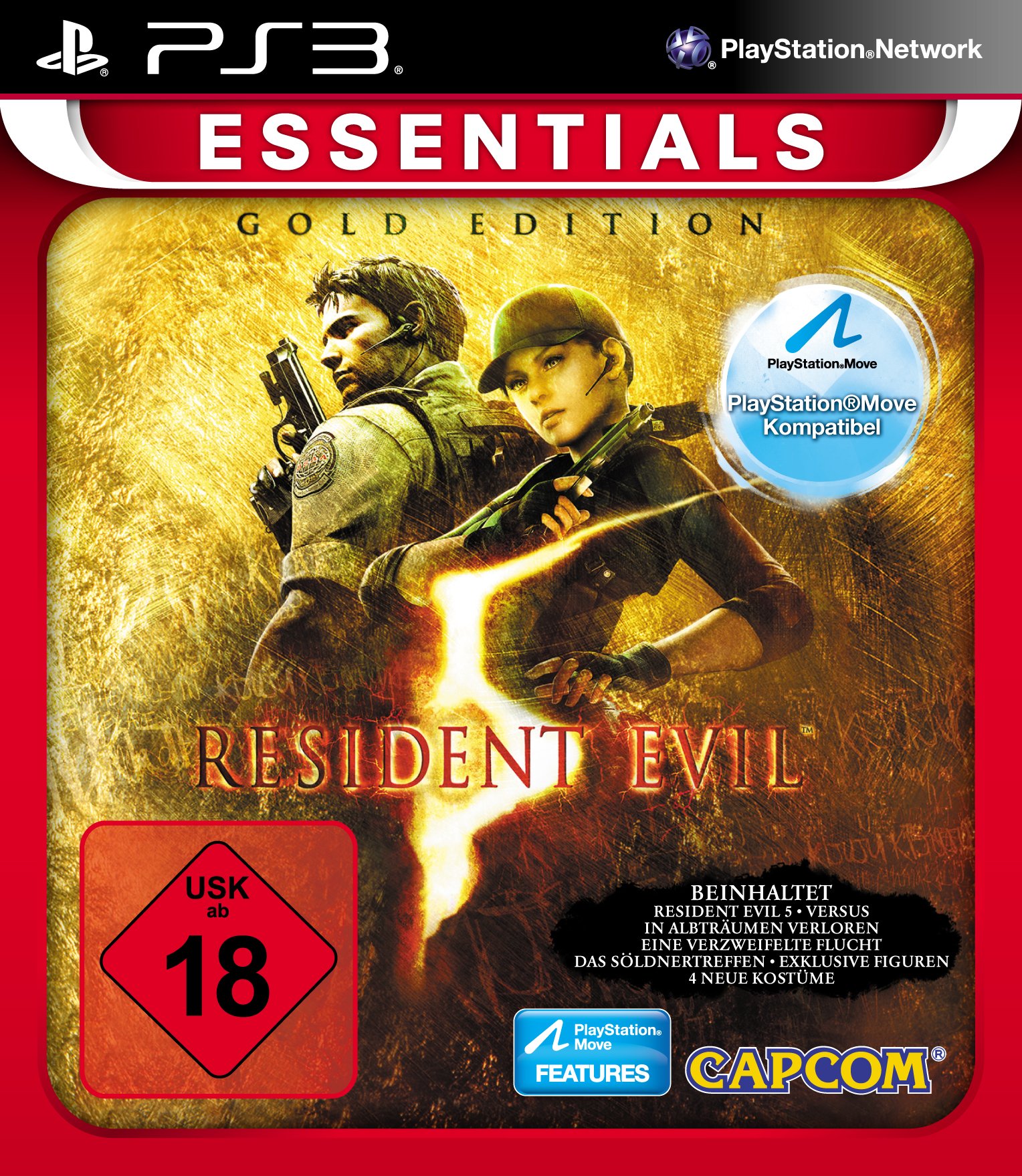 Resident Evil 5 [Essentials, Gold Edition, Move kompatibel]