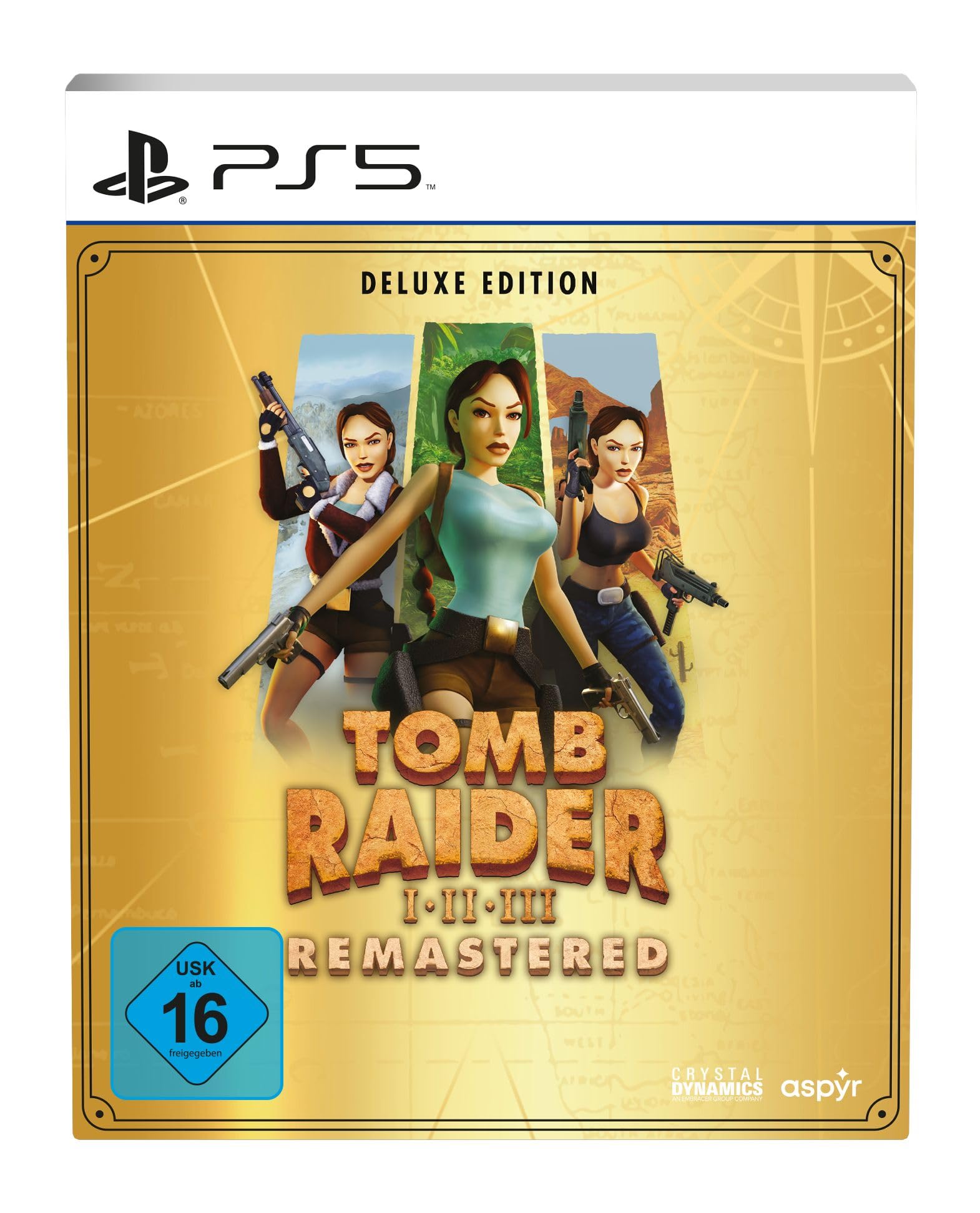 Tomb Raider 1-3 Remastered Starring Lara Croft [Deluxe Edition, inkl. Steelbook, Soundtrack, Erkundungskartenbuch]