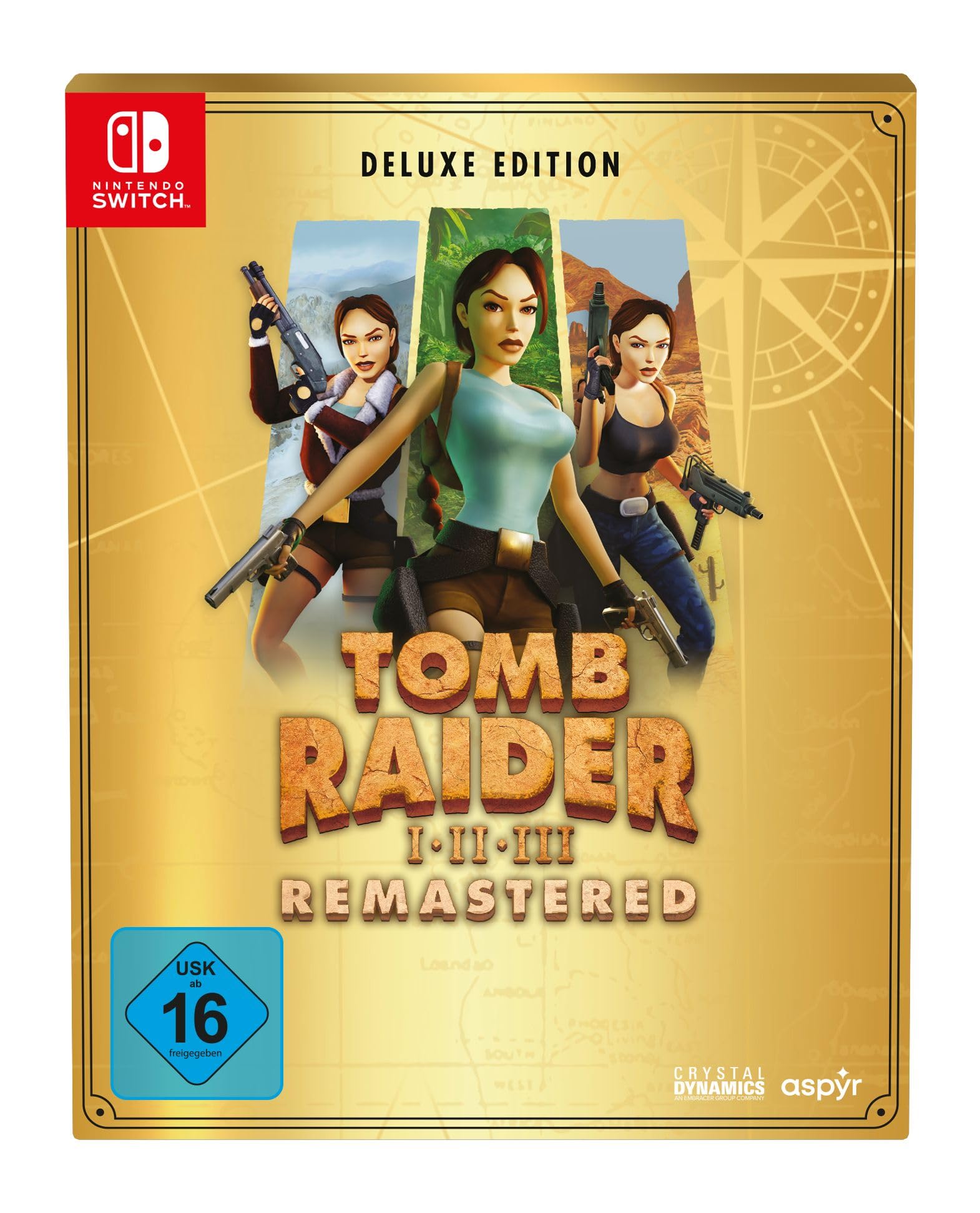 Tomb Raider 1-3 Remastered Starring Lara Croft [Deluxe Edition, Steelbook, Musik-CD]