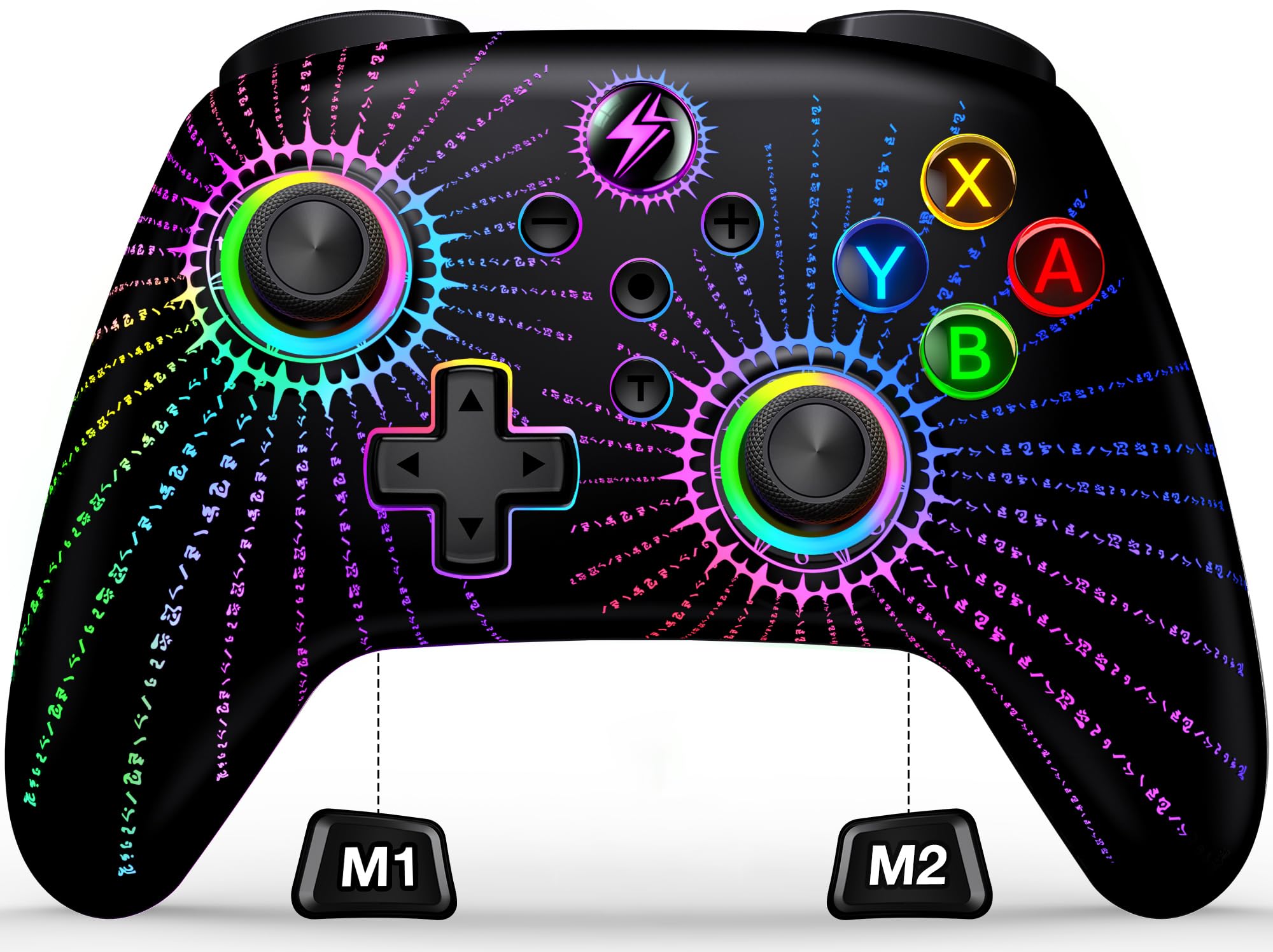 ALEEMTRY Switch Controller, Wireless Controller Switch mit RGB Joystick/Programmierbare & Sync Tasten/1000mAh, Controller Switch für Switch/Lite/OLED