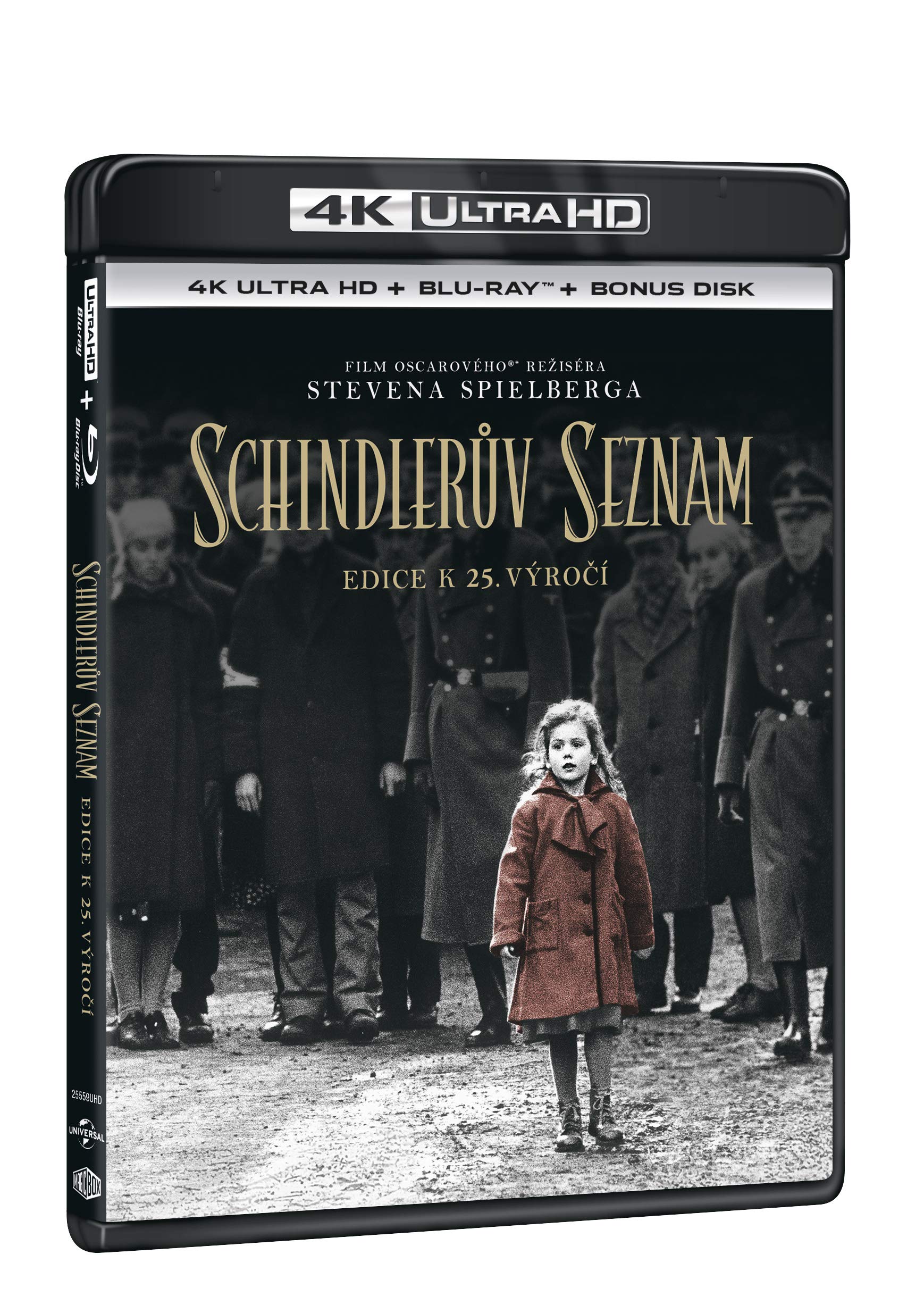 Schindleruv seznam vyrocni edice 25 let 3BD (UHD+BD+BD bonus disk) / Schindler’s List 25th Anniversary edition (Tschechische Version)