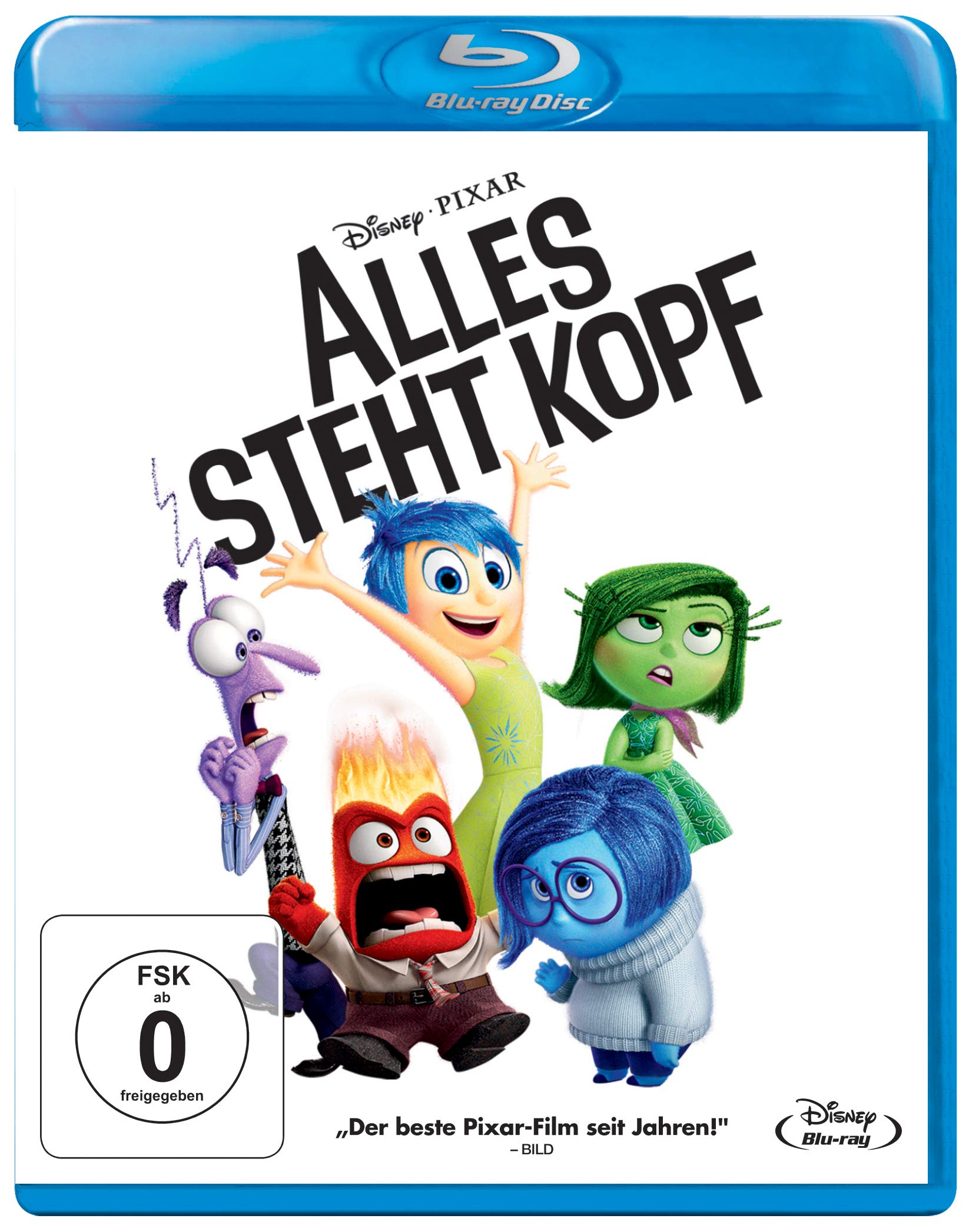 Alles steht Kopf,1 Blu-ray: Ausgezeichnet mit Golden Globe und Oscar 2016 für den Besten Animationsfilm. Empfohlen von der Filmbewertungsstelle Wiesbaden (FBW): Prädikat besonders wertvoll.USA