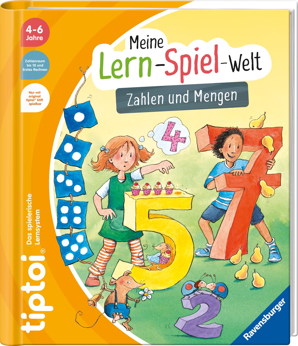 tiptoi® Meine Lern-Spiel-Welt: Zahlen und Mengen, Buch zum Zahlen lernen ab 4 Jahre