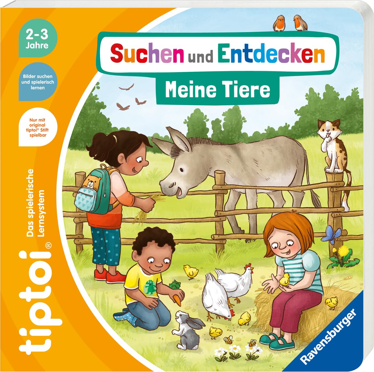 tiptoi® Suchen und Entdecken: Meine Tiere, Tierbuch mit Geräuschen und Liedern