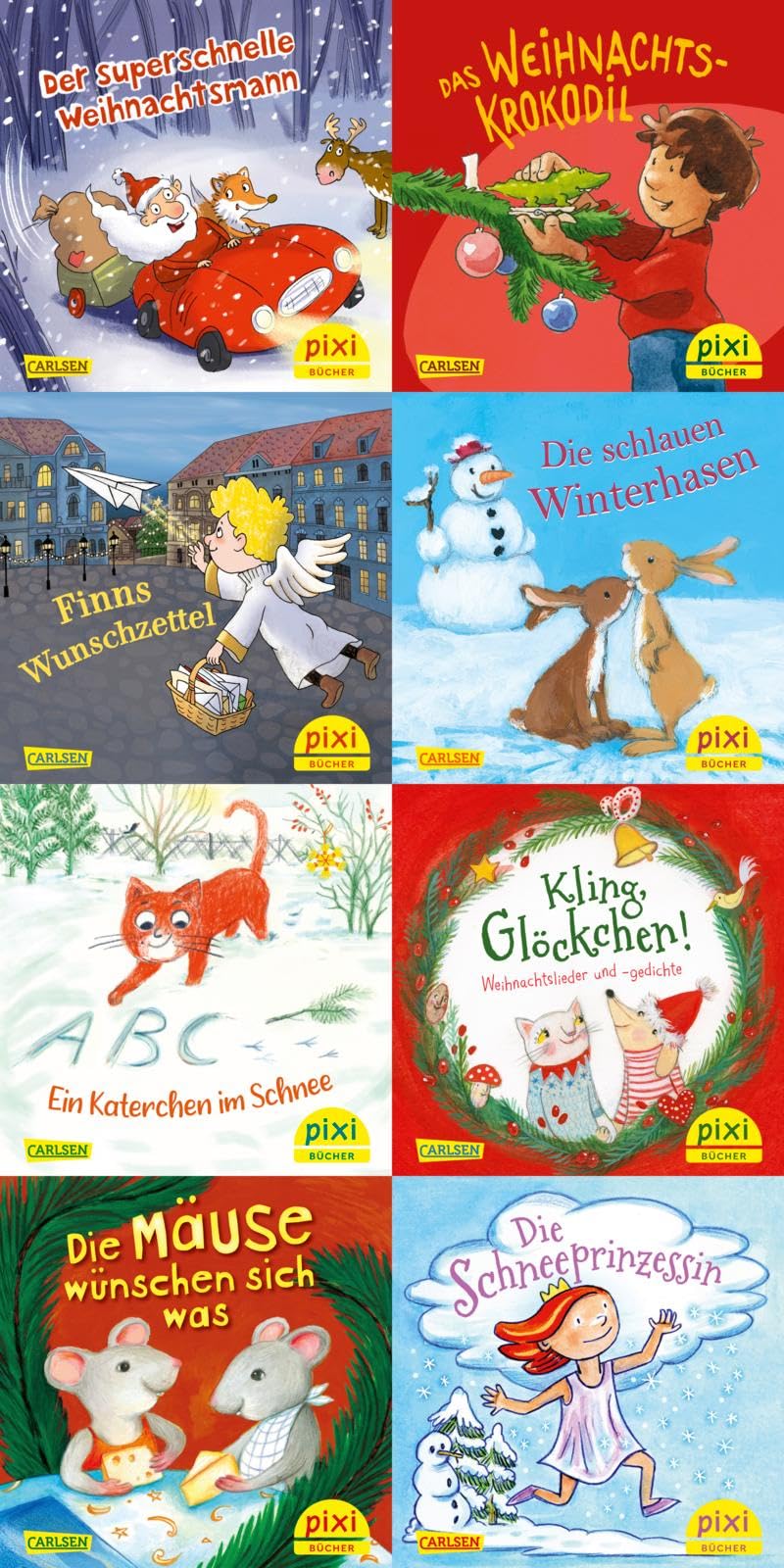 Pixi-Weihnachts-8er-Set 41: Pixis Weihnachtszauber (8x1 Exemplar): 8 Minibücher Winter und Weihnachten zum Vorlesen und Mitsingen für Kinder ab 3 Jahren (41)