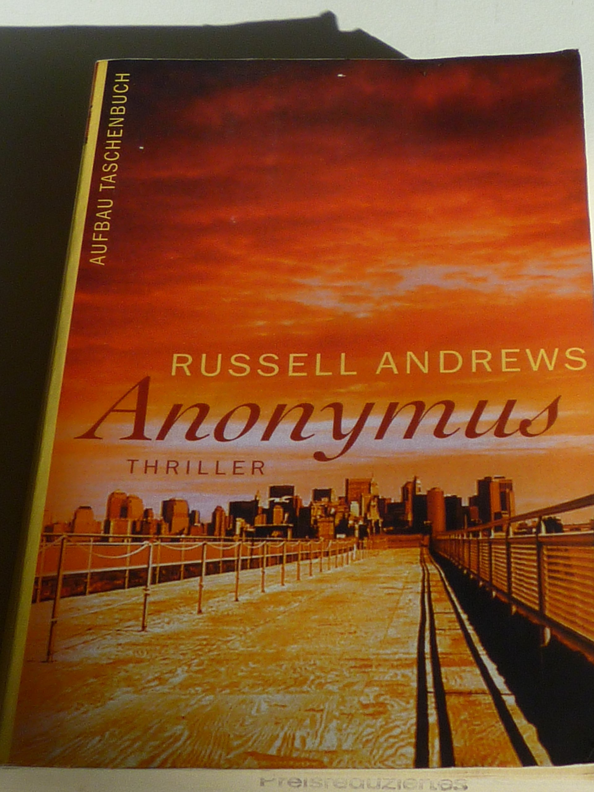 Anonymus: Roman (Aufbau Taschenbücher)