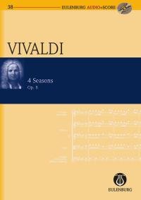 Die vier Jahreszeiten: op. 8. RV 269, 315, 293, 297. Violine, Streicher und Basso continuo. Studienpartitur. (Eulenburg Audio+Score, Band 38)