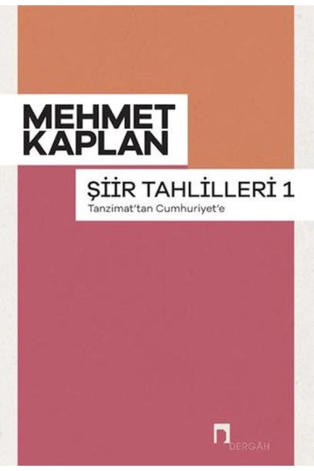 Siir Tahlilleri 1: Tanzimat'tan Cumhuriyet'e Kadar: Tanzimat'tan Cumhuriyet'e